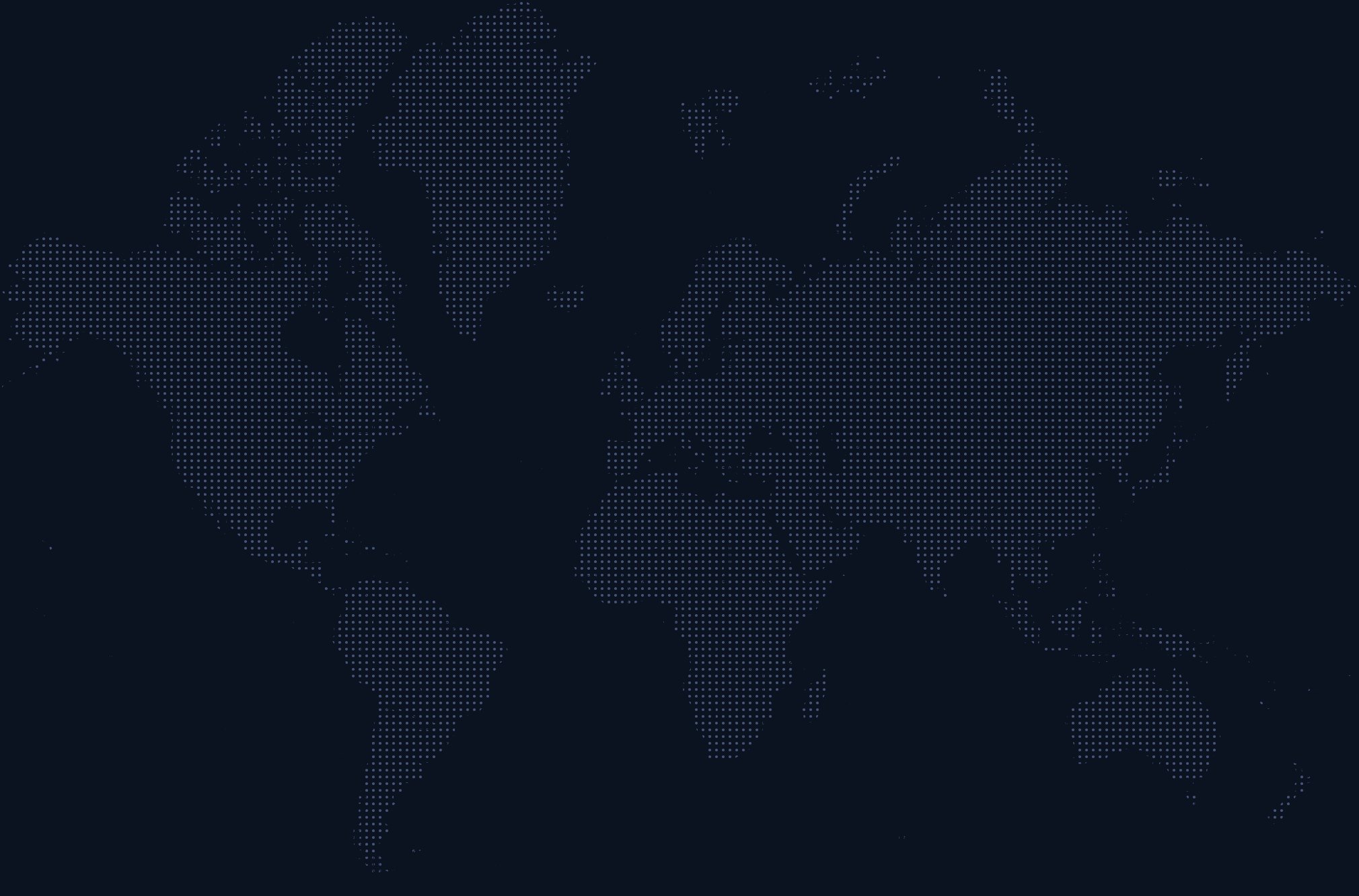 Dotted world map showing where The Website Factory London systems run